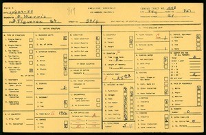 WPA household census for 3916 S FIGUEROA STREET, Los Angeles County