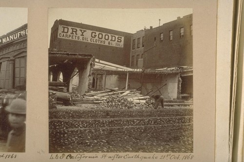 California street after Earthquake, October 21, 1868