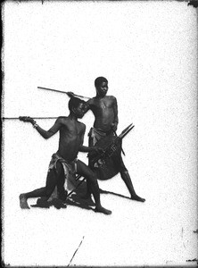 Fight scene, Makulane, Mozambique, ca. 1901-1907