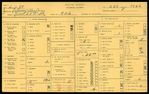WPA household census for 926 EAST 27TH STREET, Los Angeles