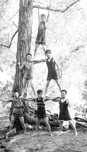 Boys at Slick Rock near Three Rivers, California