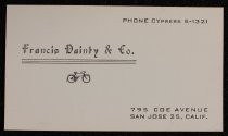 Francis Dainty & Co. business card