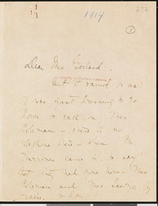 Zona Gale, letter, 1914-08-18, to Zulime Taft Garland
