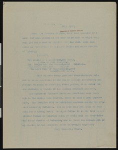 Hamlin Garland, letter, to F.A. Duneka