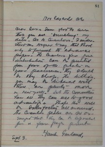 Hamlin Garland, letter, 1902-09-03, to "sir"