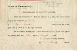 Certified copy of Birth Certificate, Yoneso Sasaki, August 7, 1911