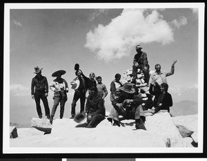 A mountain climbing group, ca.1930
