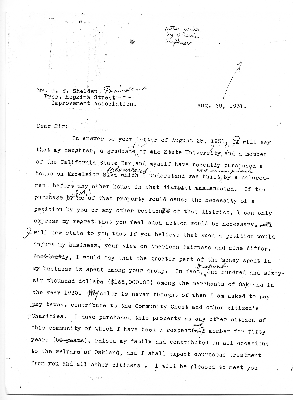 Letter from William Stephens to G.E. Sheldon, re: housing discrimination