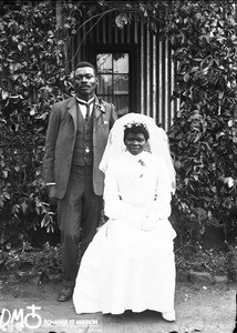Bridal couple, Pretoria, South Africa, ca. 1896-1911