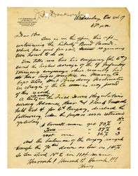 Letter from John Henry Dockweiler to Isidore B. Dockweiler, October 24, 1917