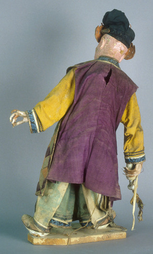 Puppet, standing male figure with vase in hand
