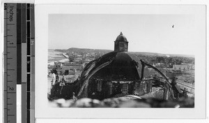 Cathedral of Campeche cupola, Mexico, ca. 1947
