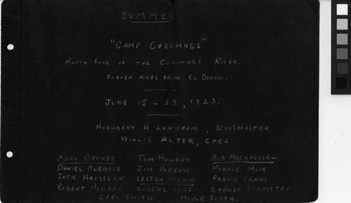 016 Summer - "Camp Cosumnes"
