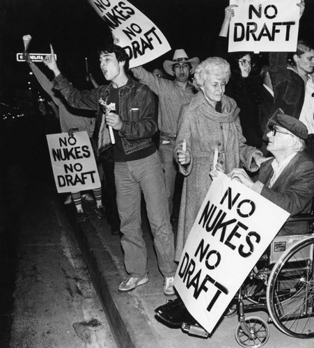 Anti-nuclear/anti-draft protest
