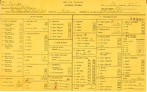 WPA household census for 712 N BUNKER HILL, Los Angeles