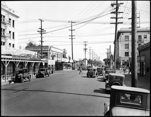 Washington Boulevard looking east from Main Street, Los Angeles, 1930