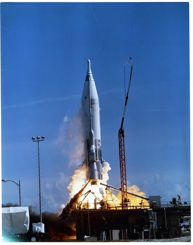 Atlas ICBM Launch--'(no text on sleeve or negative)