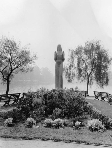 Statue at Echo Park