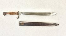 Knife bayonet with scabbard
