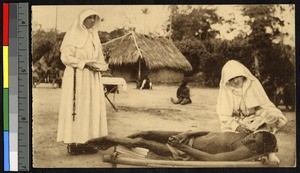 Patient with sleeping sickness, Congo, ca.1920-1940