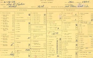 WPA household census for 2628 SICHEL, Los Angeles