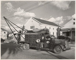 [Exterior detail view of utility truck Newbery Electric Corporation]