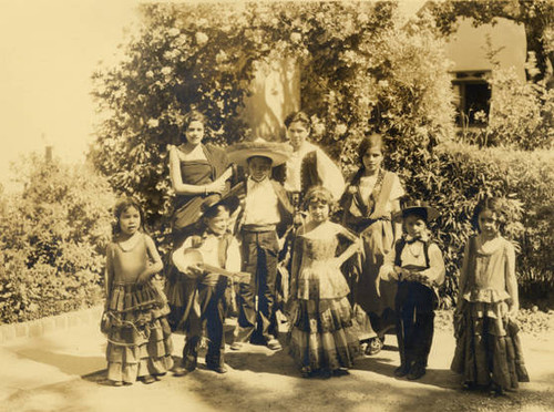 Spanish Garden Fete at Rancho Sombre del Roble, circa 1932