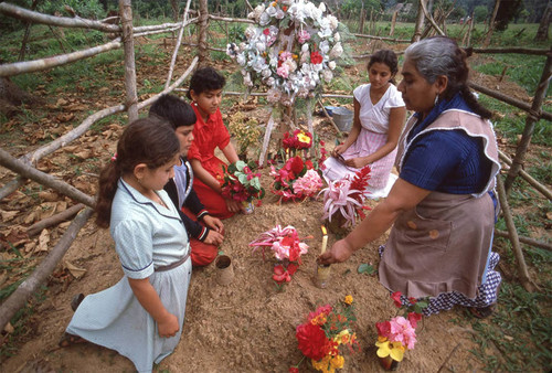 Burial of Guatemalan refugee, Puerto Rico, 1983