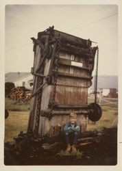 View of a hay press, Petaluma, California(?), August 1968
