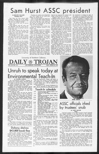 Daily Trojan, Vol. 61, No. 110, April 22, 1970