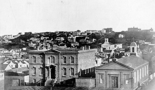 [Orphan Asylum and St. Patrick's Church in 1856]