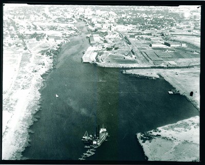 Stockton - Harbor: Aerial View of Stockton Harbor