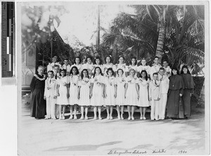 St. Augustine's School graduates, Waikiki, Honolulu, Hawaii, June 1940