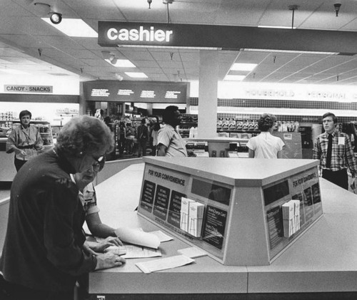 Cashier counters, Sears