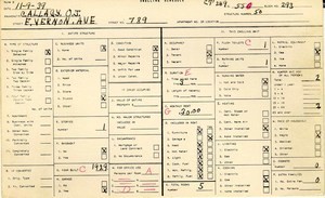 WPA household census for 789 E VERNON, Los Angeles