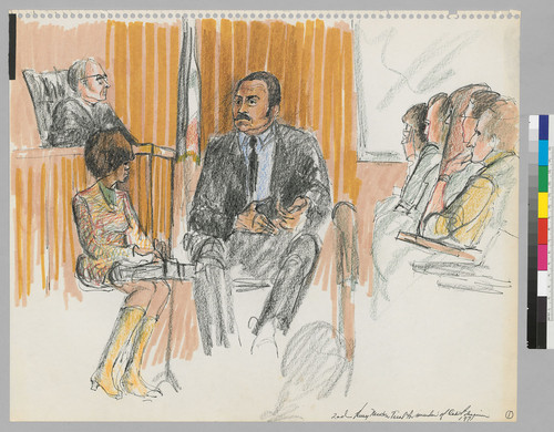Bus Driver Henry Grier [on stand], Judge, Jury, Court Reporter