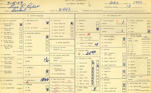 WPA household census for 2443 SICHEL, Los Angeles