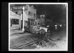 Car wreck, Royal Indemnity, Southern California, 1935