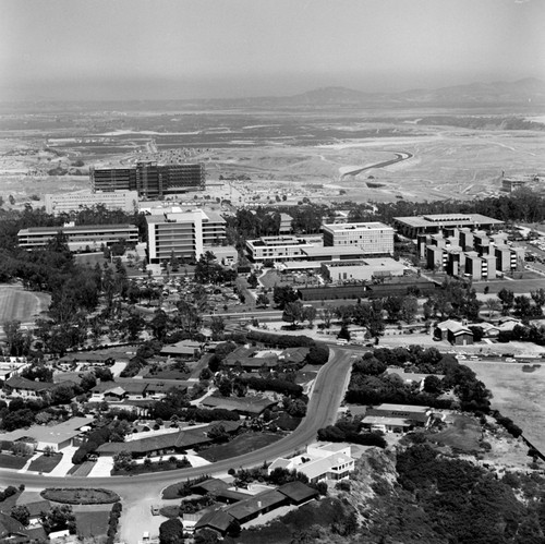 Aerial view of La Jolla and Revelle College (looking east)