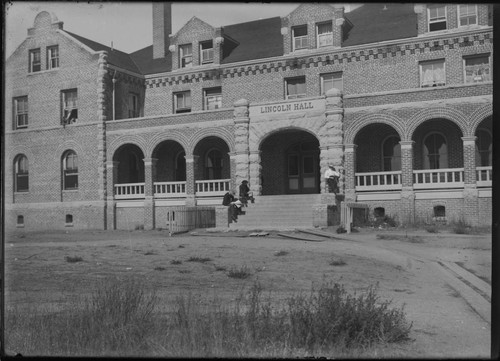 Lincoln Hall, a three-story and basement brick and stone building, containing rooms for 100 students. The dormitory was built in 1896. University of Nevada, Reno