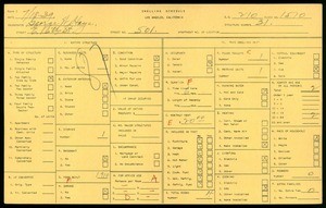 WPA household census for 501 EAST 16TH STREET, Los Angeles