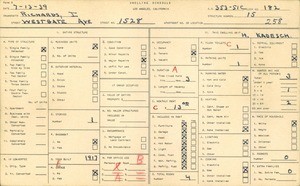 WPA household census for 1528 WESTGATE AVE, Los Angeles