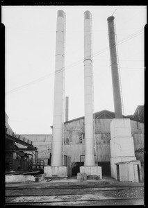 Smokestacks at Southern California Iron and Steel, Huntington Park, CA, 1926