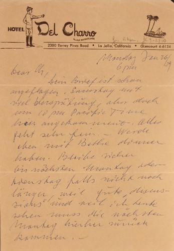 Szilard letters to Gertrud - 1959