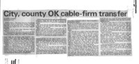 City, county OK cable-firm transfer