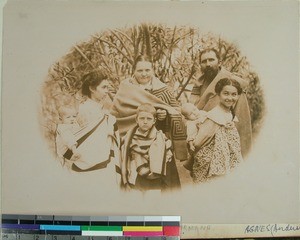 Ole Jensenius together with his family and Emma and Agnes Andersen, Soatanana, Madagascar, 1908-12