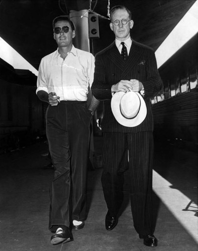 Errol Flynn and his father