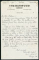 Granville English letter to Schumann-Heink