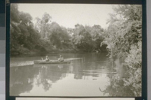 No. 215. Fishing in Merced river adjoining Delhi state settlement, August 14, 1923