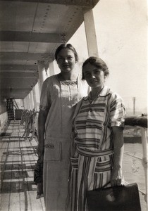 Miss Meister and miss Langlade, in Cameroon